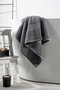 Mijölnir Toalla de Lavado Valencia Wash Dark Grey 30x50 cm 80% Algodón 20% Bambú 550 gr/m²